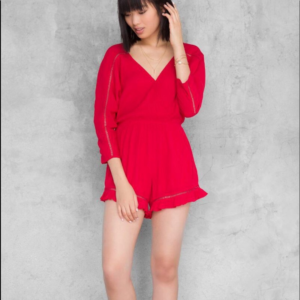 Francesca’s Red Romper